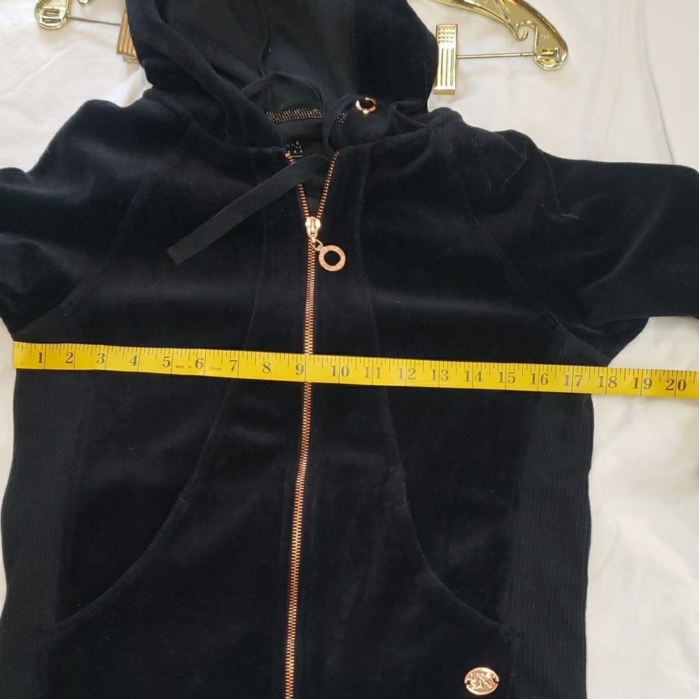 Black Velour Set HOODIE & Pants - Picture 12 of 13